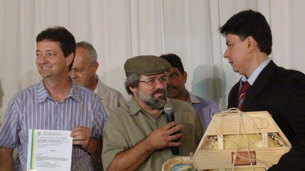 Produtores com o Registro de IP (Foto: Talita Aquino)
