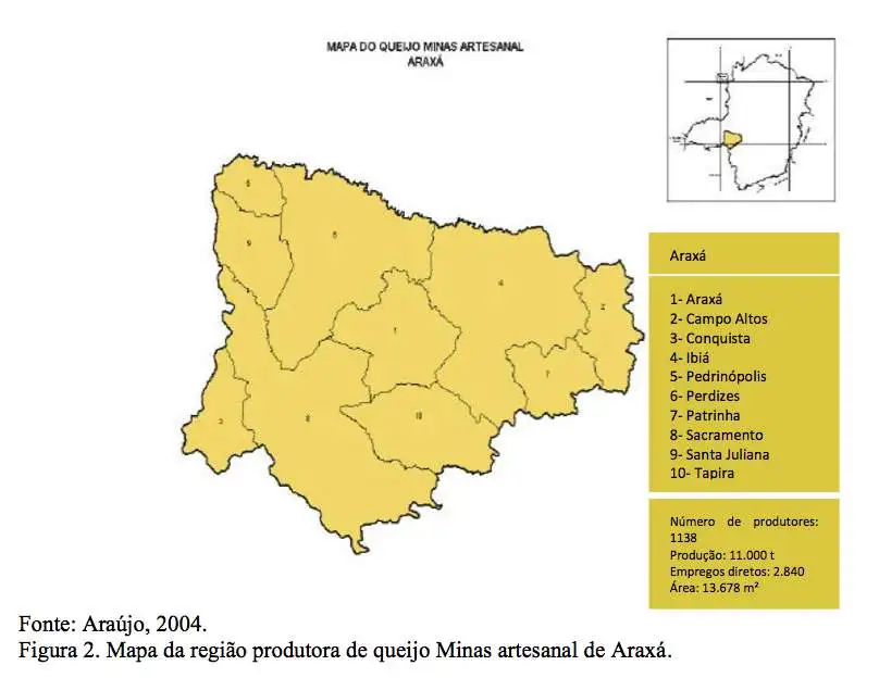 mapa araxa