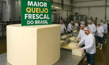 MT produz maior queijo frescal do Brasil e quebra recorde de Minas com queijo com mais de 3.000 kg