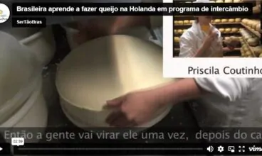 Estudante brasileira aprende a fabricar queijos na Holanda